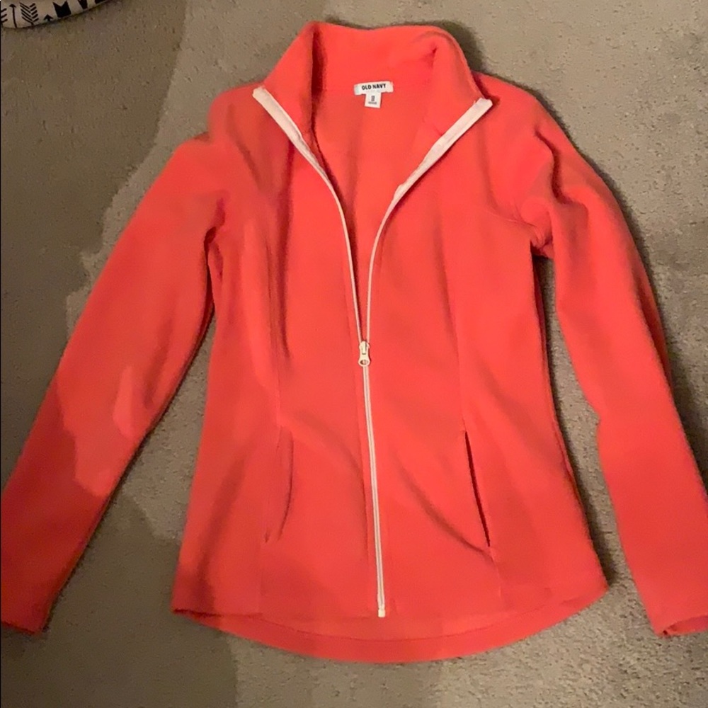 Pink fleece jacket